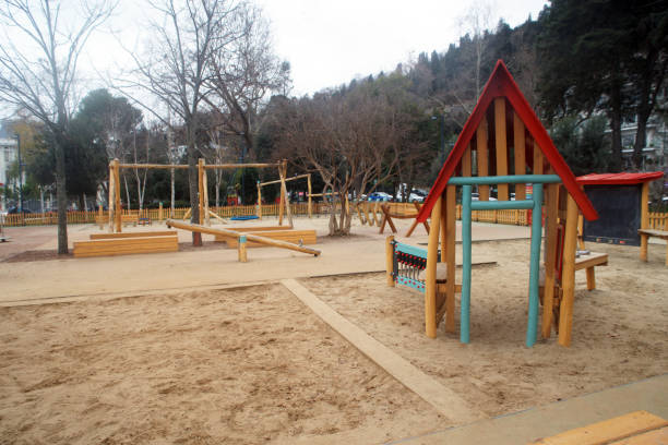 Children's playground in a public park