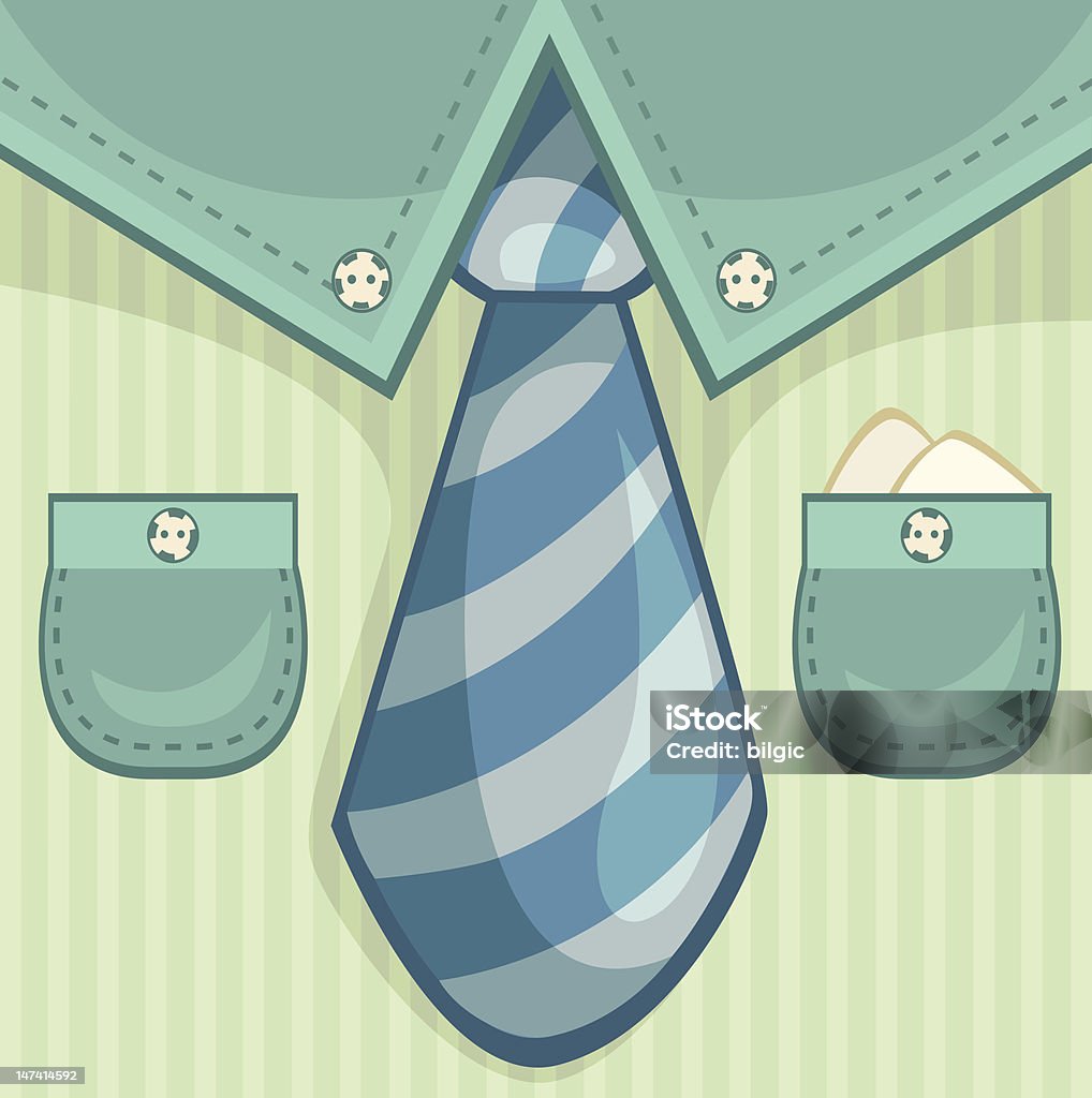 Tie Men's shirt with tie Adult stock vector