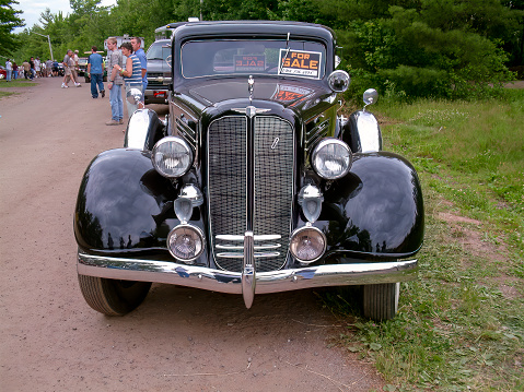 Moncton, New Brunswick, Canada - July 14, 2005: 1934 Buick coupe, Centennial Park, Atlantic Nationals, Moncton, NB, Canada.