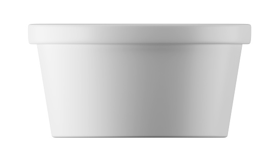 Rubbish bin isolated on a white background.