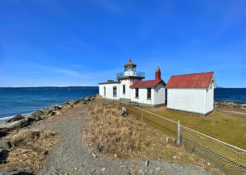 The West Point Lighthouse is a highlight of any visit to Discovery Park in Seattle, Washington.