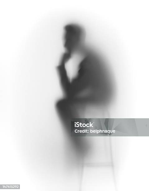 Denken Mann Silhouette Abstrakte Stockfoto und mehr Bilder von Geist - Geist, Sinneswahrnehmung, Rätsel