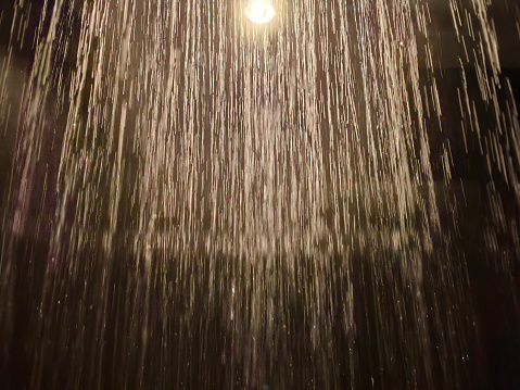 Rain shower in bathroom