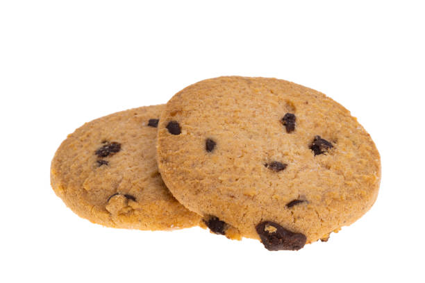 Cookies isolated on a white background. Collage. Free space for text.