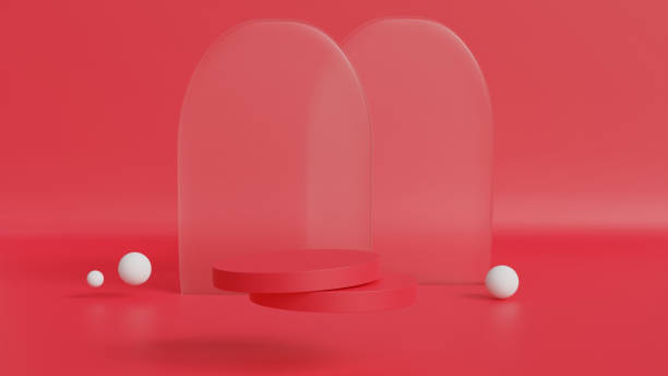 istock 3d product display podium scene with the geometric platform. 3d cylinder stand podium. Commercial background. Geometric forms in modern minimal design. 3d rendering. 1474166479