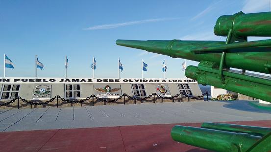 Gibraltar, United Kingdom - 07 november 2019: An old restored cannon