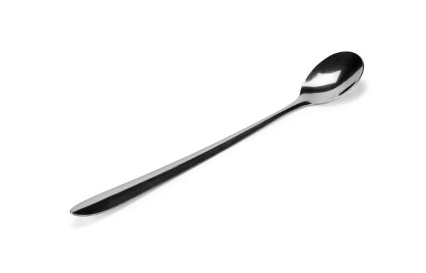 istock stainless steel spoon isolated on white background with clipping path. 1474168390