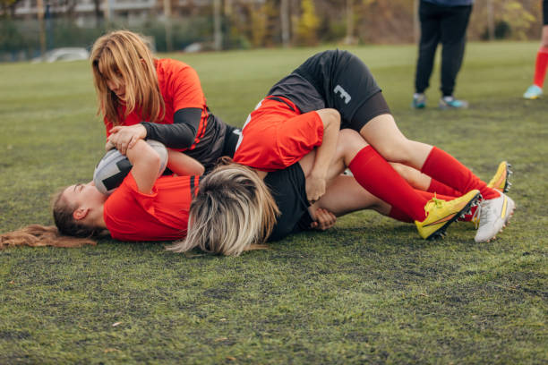 istock Female rugby players training 1474176606