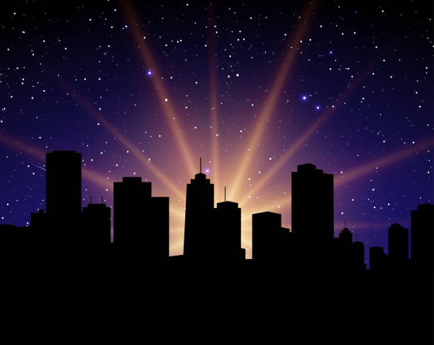 Bomb or meteorite explosion. Vector illustration in HD very easy to make edits. drawing of the destroyed city stock illustrations