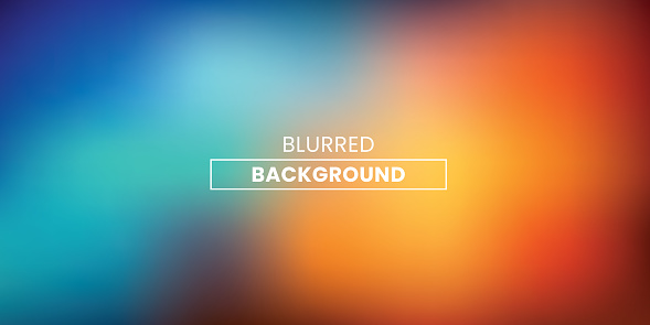 Blurred blue background. Gradient mesh colored blurred backgrounds in vector illustration.