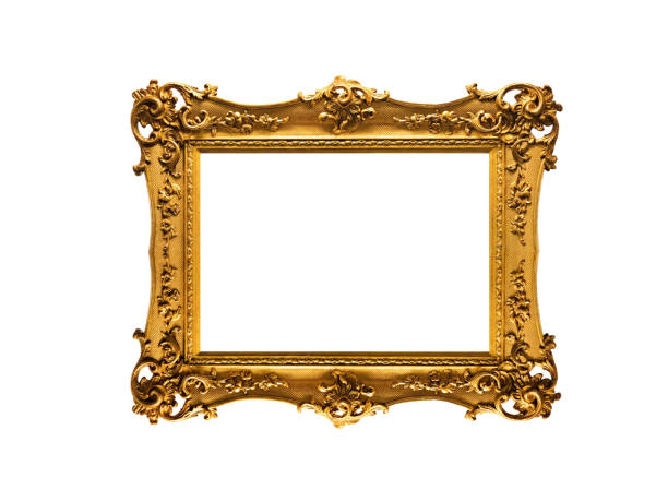 istock medieval golden frame isolated on white background 1474191633