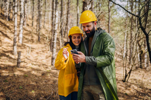 istock Forest rangers working together 1474195463