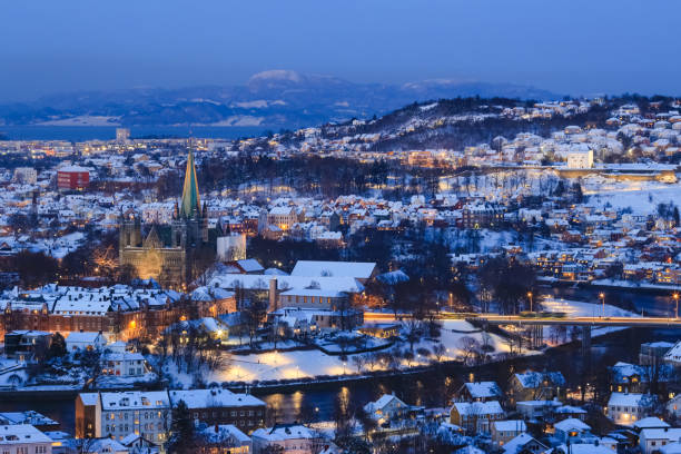 istock Twilight in Trondheim, Norway 1474195541
