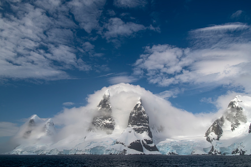 Wonderful and atmospheric landscape Lemaire Chennel and Cape Renard – Antarctica