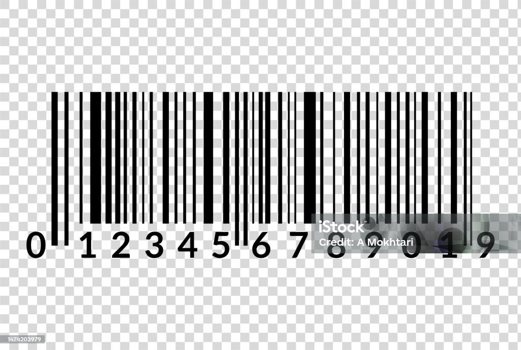 Bar Code Remove Background Bar Code On Transparent Background Stock Illustration - Download Image ...