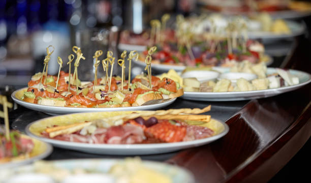 istock Bar counter with appetizers for a buffet table 1474205282