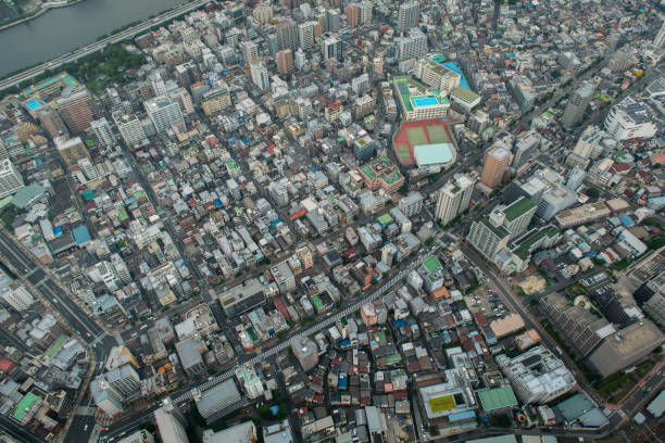 istock Tokyo shitamachi downtown Japan from Above 1474209731