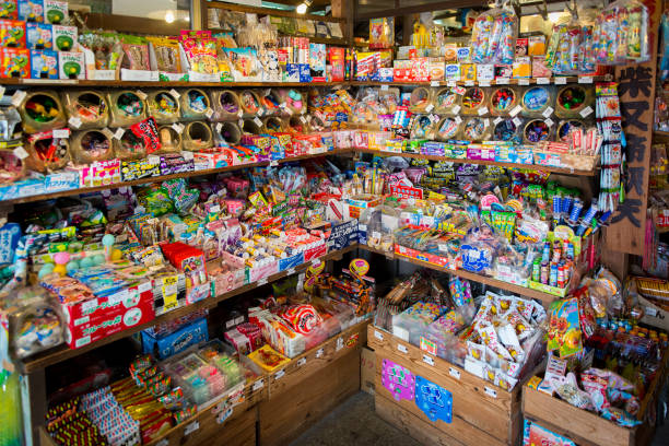 istock Tagashi (japanese candy) store in shitamachi Tokyo downtown 1474210637