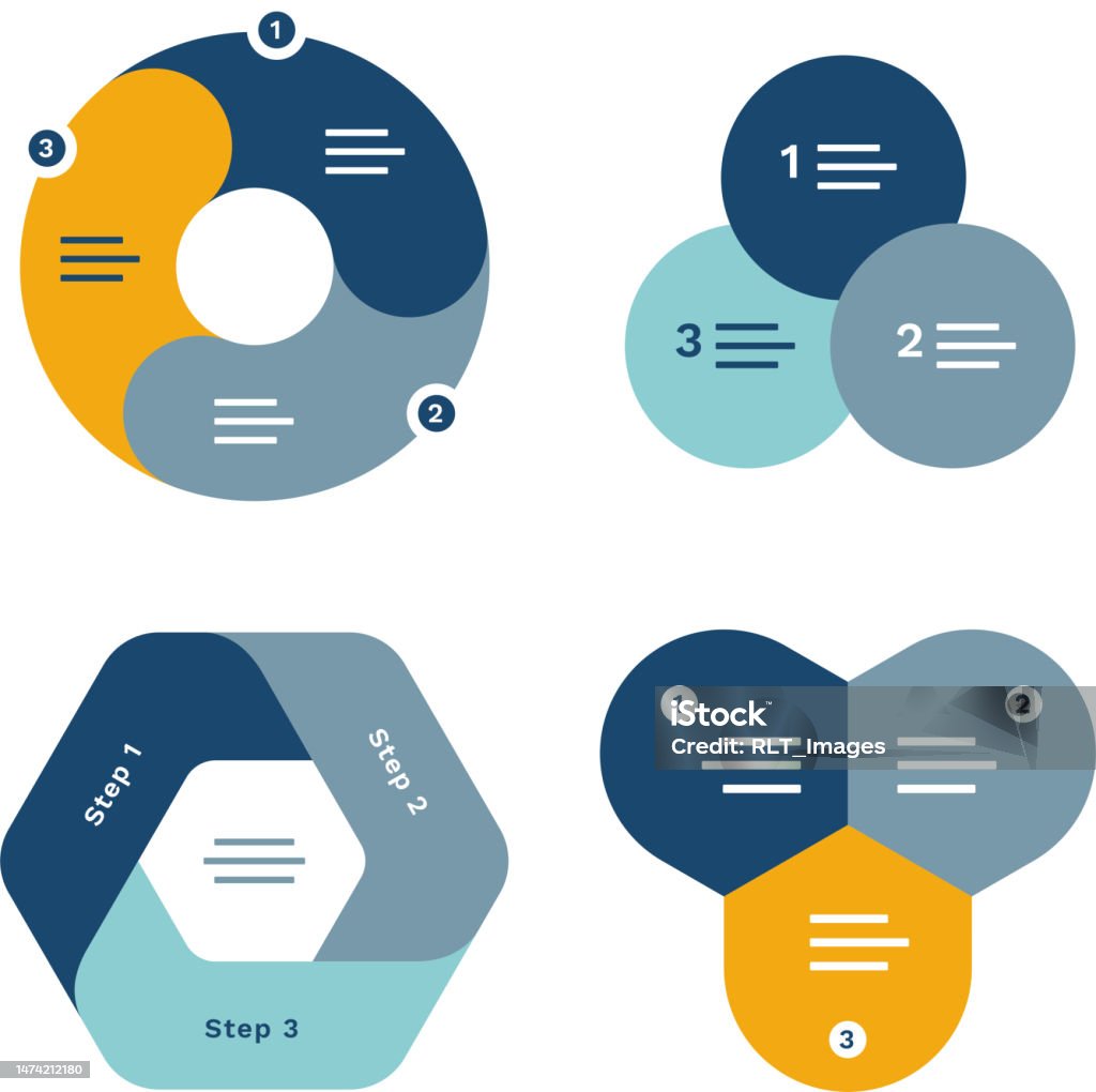 Multistep Process Infographic Set Stock Illustration - Download Image ...