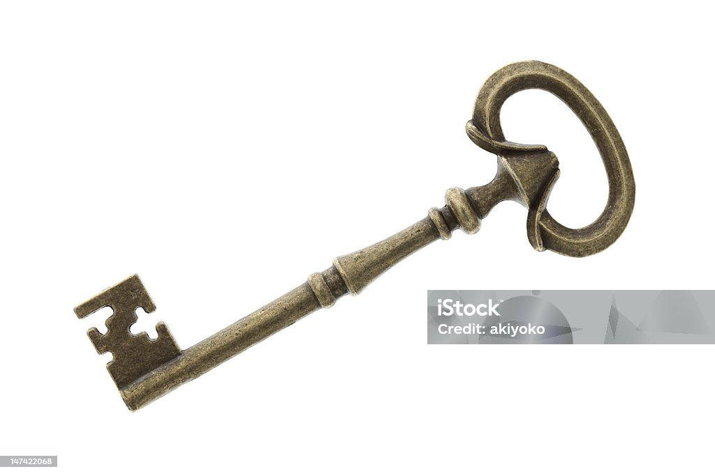 Старый ключ - Стоковые фото Антиквариат роялти-фри
