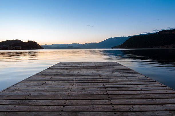 istock Beautiful Lake in China during sunrise 147422410