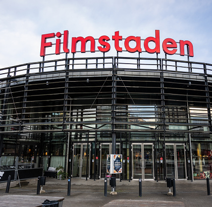 Gothenburg, Sweden - november 13 2022: Exterior of cinema complex Filmstaden Bergakungen.