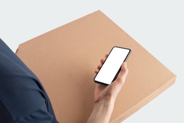 istock Young man with pizza box in his hands, pizza delivery 1474227627