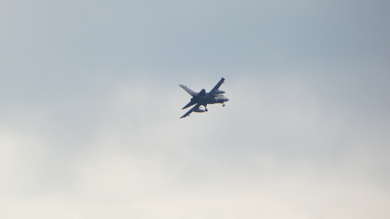 Fighter jet on a training flight