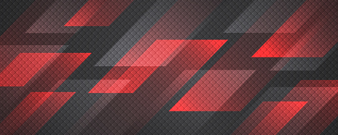 3D red black techno abstract background overlap layer on dark space with lines effect decoration. Modern graphic design element motion style for banner, flyer, card, brochure cover, or landing page