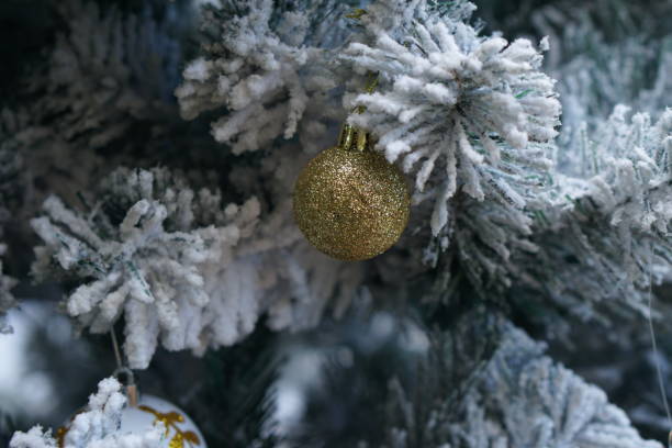 istock Balls on the Christmas tree in the new year 1474235916