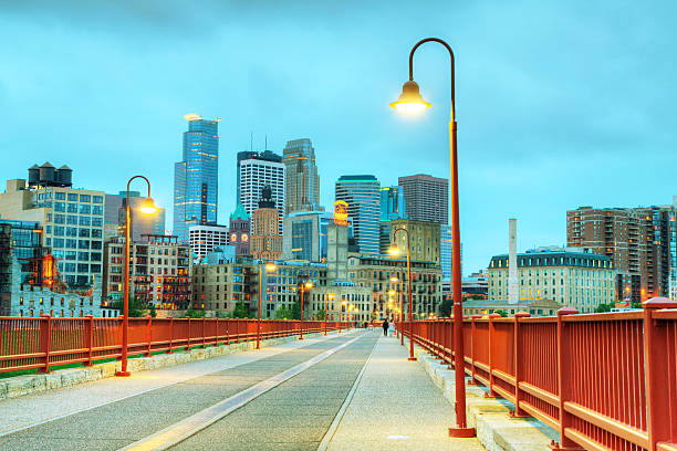 istock Downtown Minneapolis, Minnesota at night time 147423934