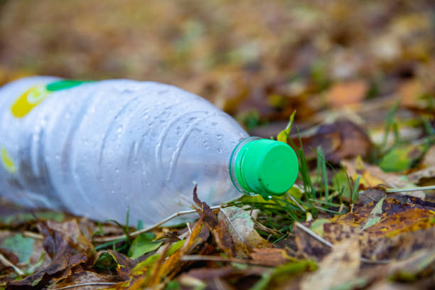 istock empty plastic bottle tossed to ground in nature 1474242377