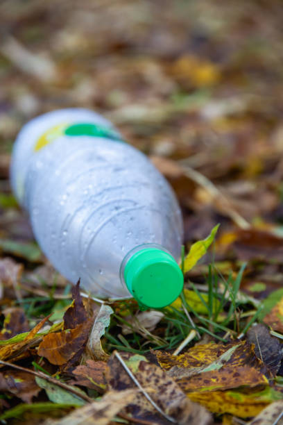 istock empty plastic bottle tossed to ground in nature 1474242379