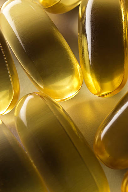 istock Fish oil capsules macro 147424292