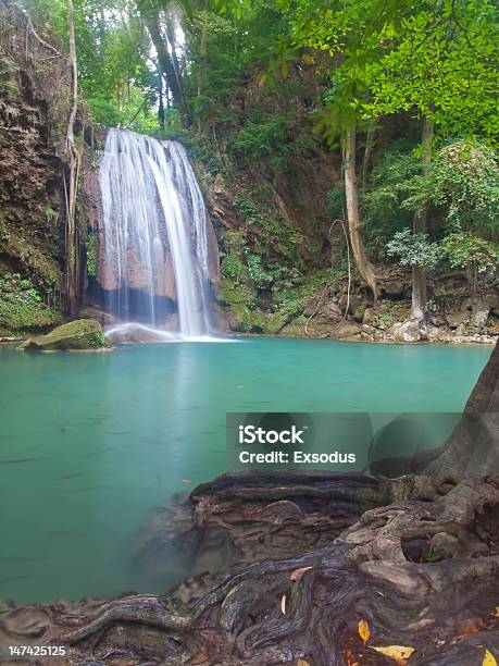 Erawan Waterfall Stock Photo - Download Image Now - Asia, Famous Place, Flooring