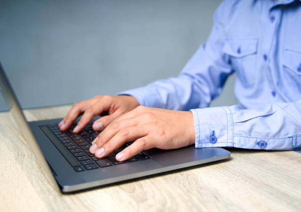 istock Customer Relationship Management, Businessman use computer with global structure customer network technology, Data exchanges development. customer service, social media. digital marketing online 1474254684