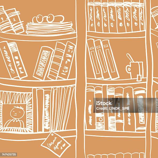 Ilustración de Reserve Patrón y más Vectores Libres de Derechos de Aprender - Aprender, Biblioteca, Colección