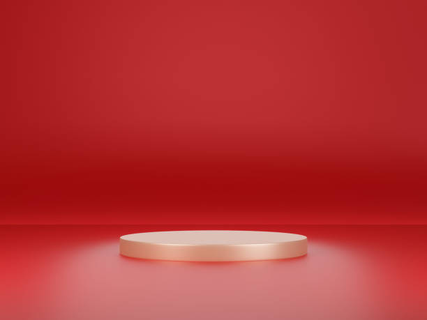 istock Podium for mockup product display. 3D rendering 1474264294