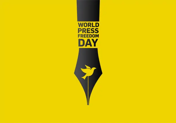 Vector illustration of World press freedom day concept