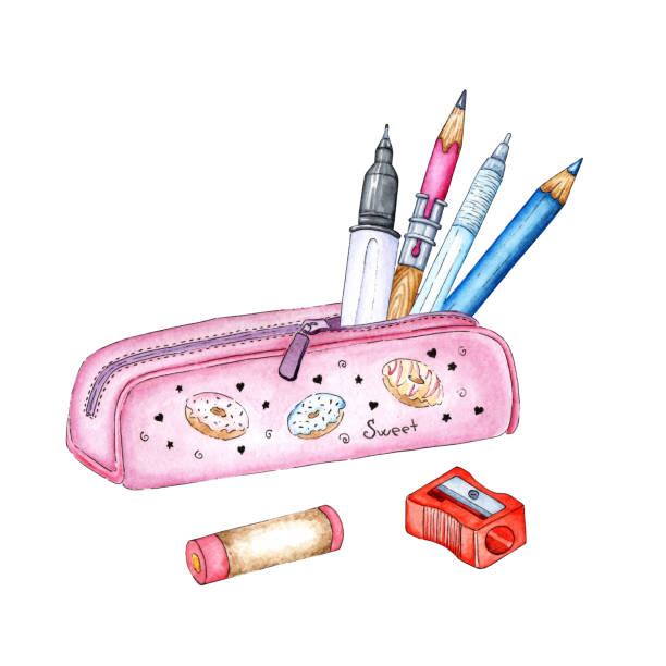 80+ Open Pencil Case Stock Illustrations, Royalty-Free Vector