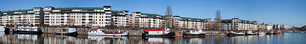 istock Stockholm quay. Panorama (XXXL) 147429165