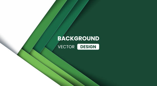 abstrakter geometrischer hintergrund mit grünem farbverlauf, geometrischer hintergrund mit diagonaler neonlinienfarbe und leerem raumdesign. moderner futuristischer hintergrund. - green backgrounds internet banner stock-grafiken, -clipart, -cartoons und -symbole