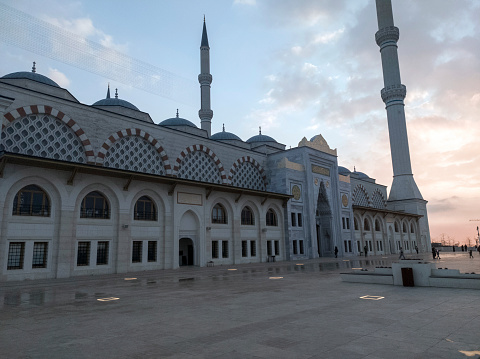 Sunset in New Camlica Mosque