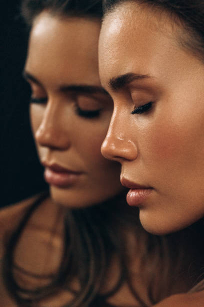 istock Beautiful emotional woman with natural make-up 1474300241