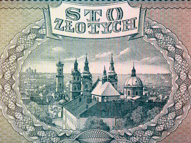 istock Panoramic view Lviv from a bird's eye view from money 1474300361
