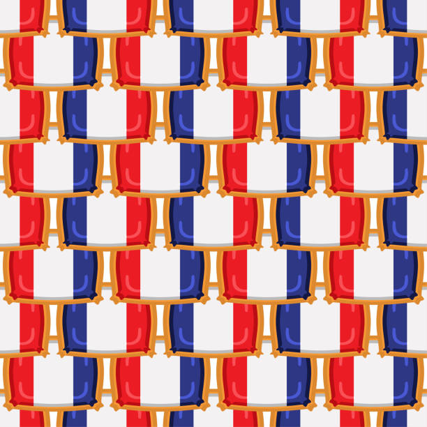 istock Pattern cookie with flag country France in tasty biscuit 1474302372