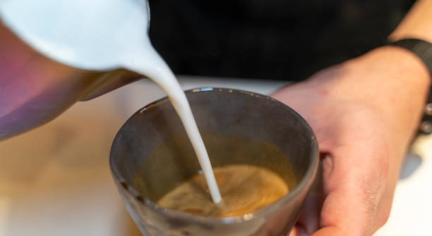 istock Barista make coffee cup latte art 1474310699