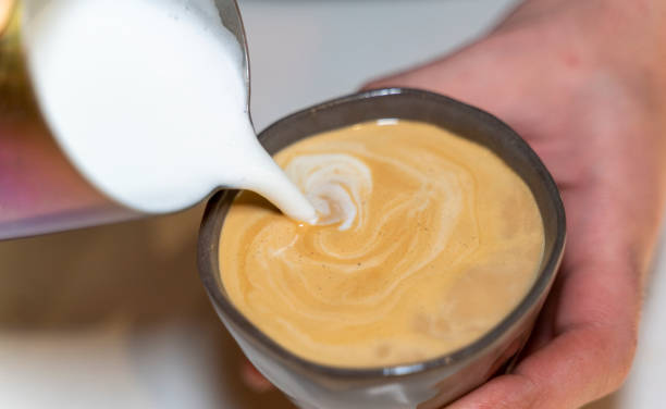 istock Barista make coffee cup latte art 1474310700
