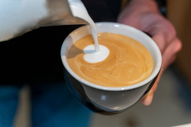 istock Barista make coffee cup latte art 1474310701