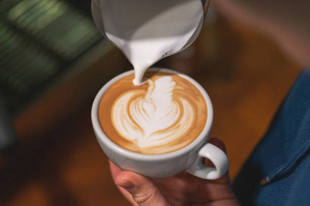 istock Barista make coffee cup latte art 1474310714